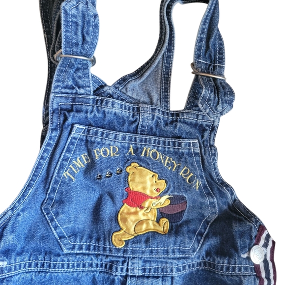 Disney Rare Vintage Kids Denim Overalls - Blue - Picture 6 of 11